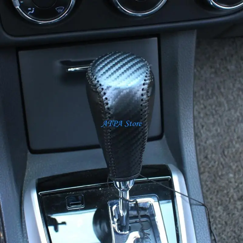 

U13C Leather Gears Shifts Collars for 2014-2019 AT Gears Head Shifts Knob Cover