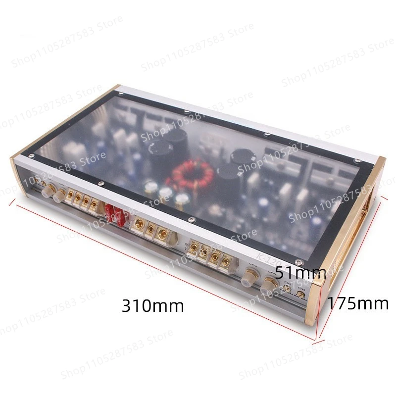 High-power audiophile grade AB car audio modified four-way 4-channel car power amplifier main push four-door bass