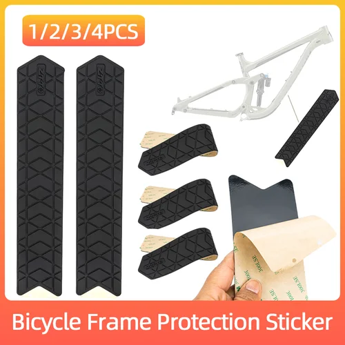 Protector de silicona para marco de bicicleta, pegatina antiarañazos para tubo de bajada, para bicicleta de montaña y carretera