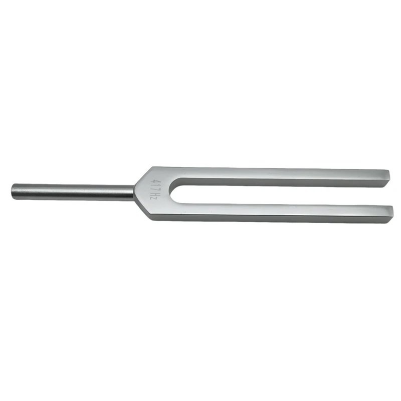 Liga de alumínio Tuning Fork com Silicone Hammer, Nermentation System Testing, Sound Healing Therapy, 417Hz