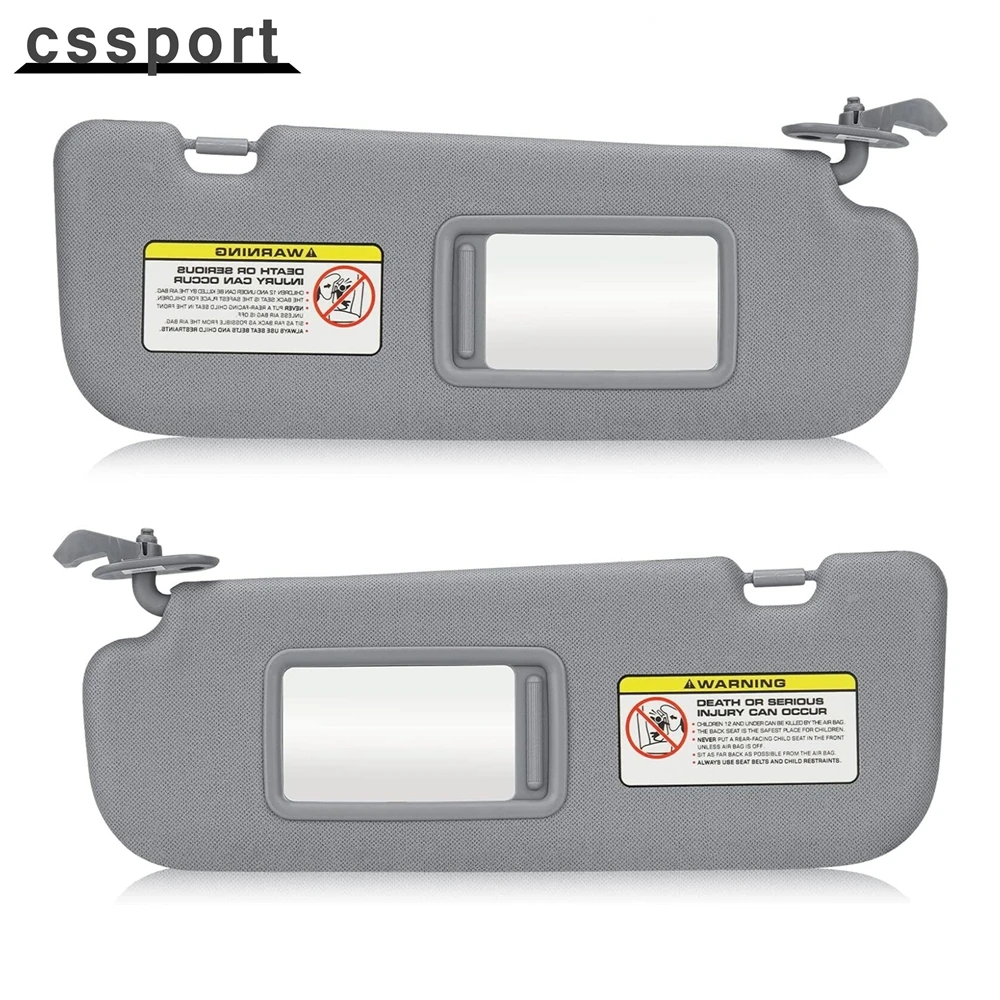 

For 2011 2012-2015 Hyundai Elantra Gray Car Sun Visor Right + Left Side Pair US