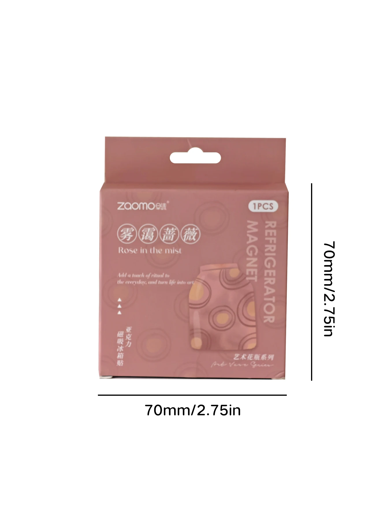 Acryl koelkastmagneet Art Vase-serie 3D Stereo decoratief bloemstuk Speciaal gevormde magnetische koelkastmagneet