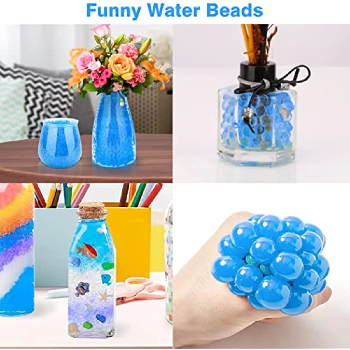 Gel Water Beads Kids Toys for Orbiz Orbeez Gun Hydrogel Grow In Water Balls Blaster Ammo Plants Home Wedding Decor Growth Mud