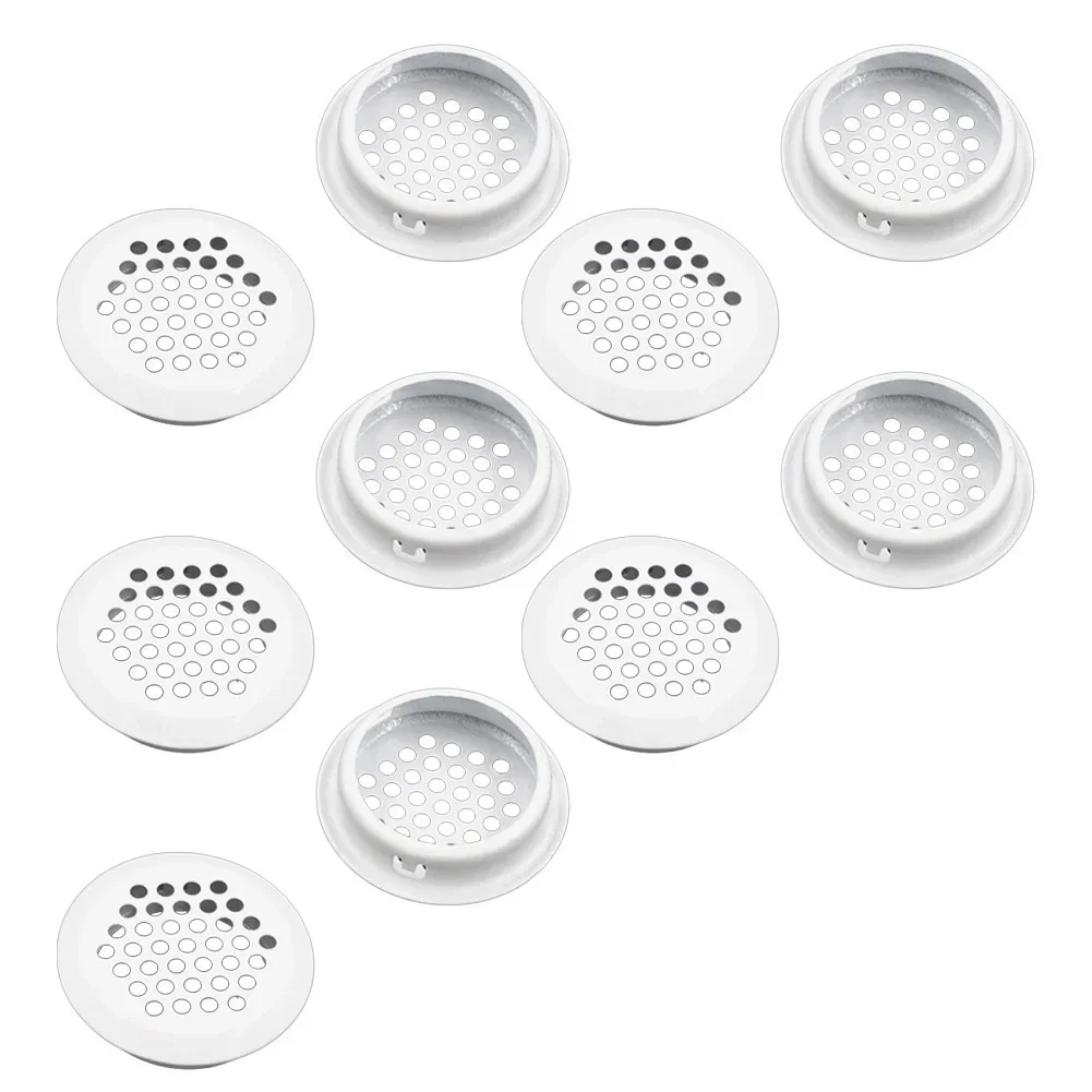 

Bevel Round Mesh Holes Metal Cabinet Cupboard Cabinet Cupboard Ducting Ventilation Grill Cover Home Round Air Vent