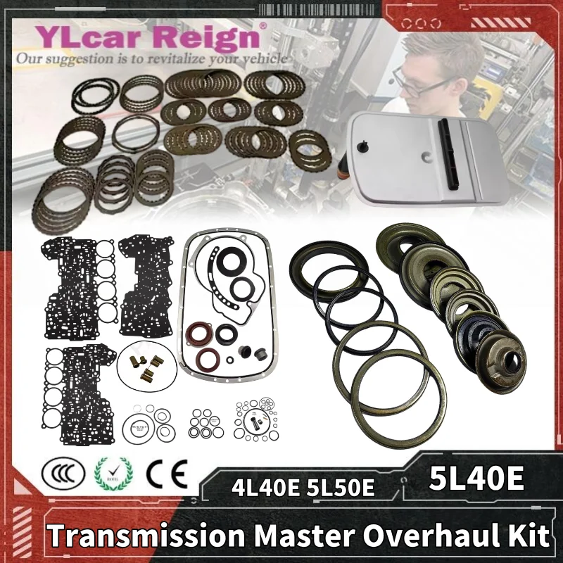 4L40E 5L40E 5L50E Transmission Overhaul Master Rebuild Repair Kit Friction Plate Steel Piston Oil Seals Filter For BMW Cadillac