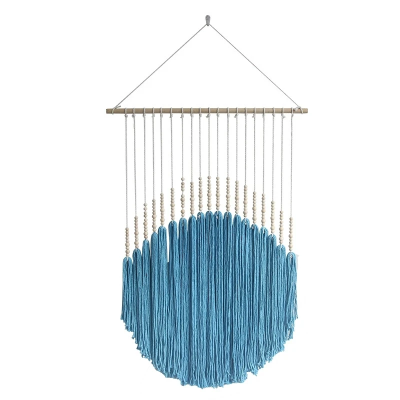 Semicircle Macrame Wall Hanging Colorful Hand Woven Nordic Style For Home Decor Bedroom Living Room Background Decoration view 5