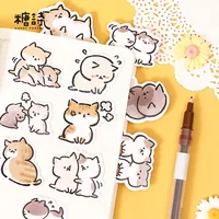 45 Pcs Kawaii Cat Stickers Set Aesthetic Cute Stationery Ideal for Laptop Journal Planner Scrapbook Cat Lovers Decor 5