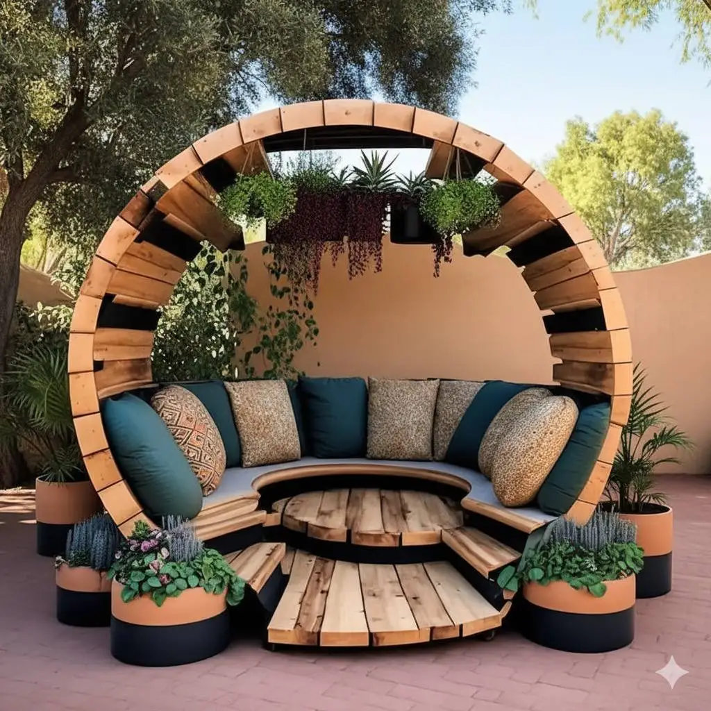 DIY Backyard Patio, Gazebo & Arbor (Printed Plans only) | Outdoor Pergola Style Blueprints (No Building Materials Included)