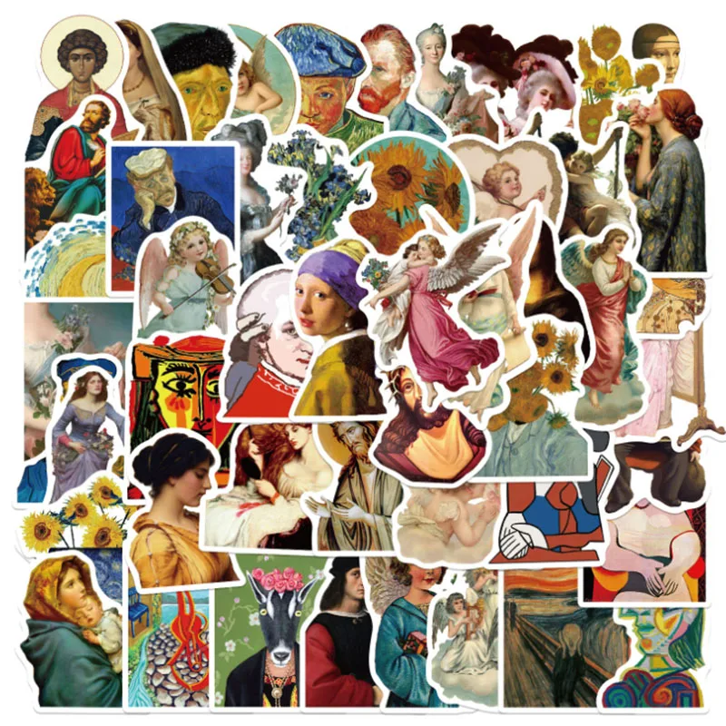 10/30/50 قطعة اللوحات الفنان الشهيرة الكتابة على الجدران لوح التزلج مقاوم للماء حقيبة السفر الهاتف المحمول الأمتعة ملصقات لطيف اللعب #1