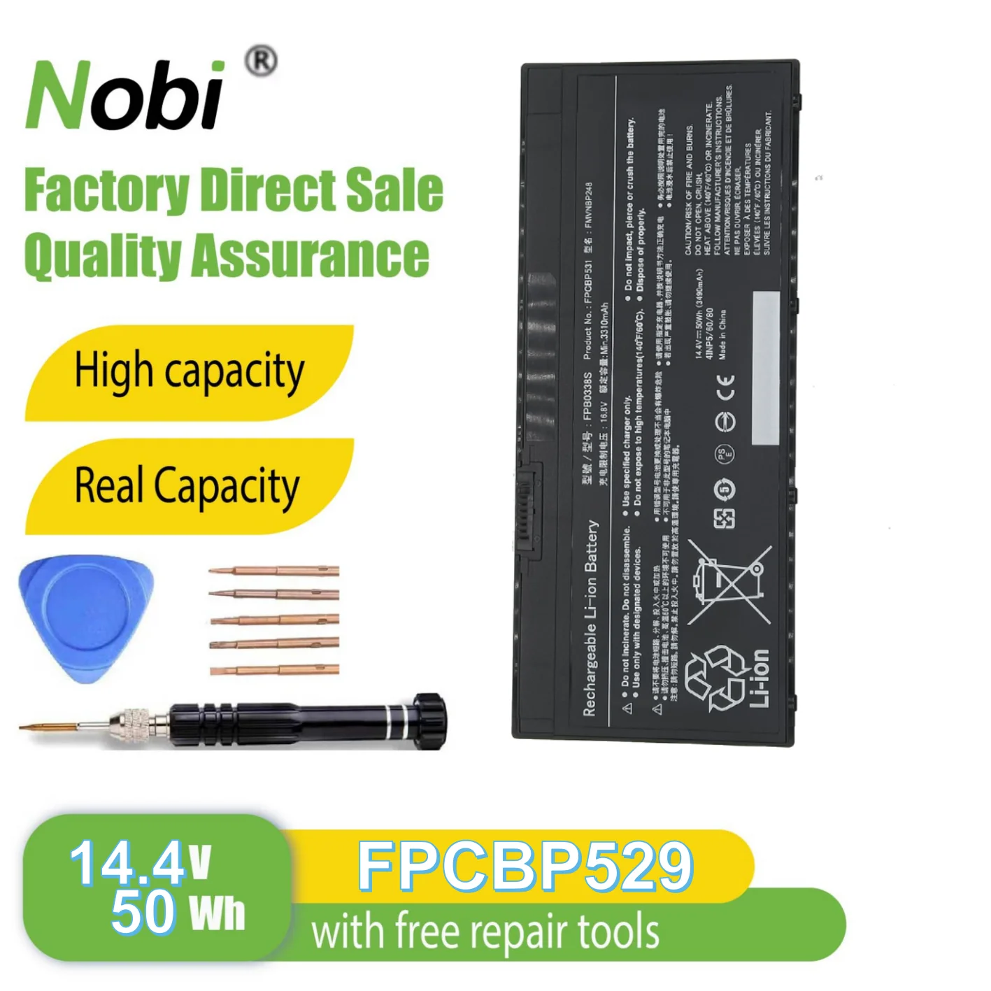 

Nobi FPB0338S FPCBP529 FMVNBP247 FMVNBP248 battery for Fujitsu LifeBook T937 T938 T939 E548 E549 E558 E559 U747 U748 U749 U757