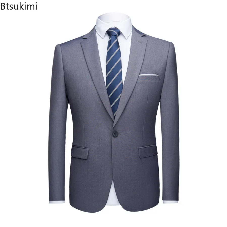 High End Wedding Suits for Men Sets 2025 Elegant Blazers Formal 2 Piece Sets Suit Coat Pants Classic Business Sets Oversized 6XL