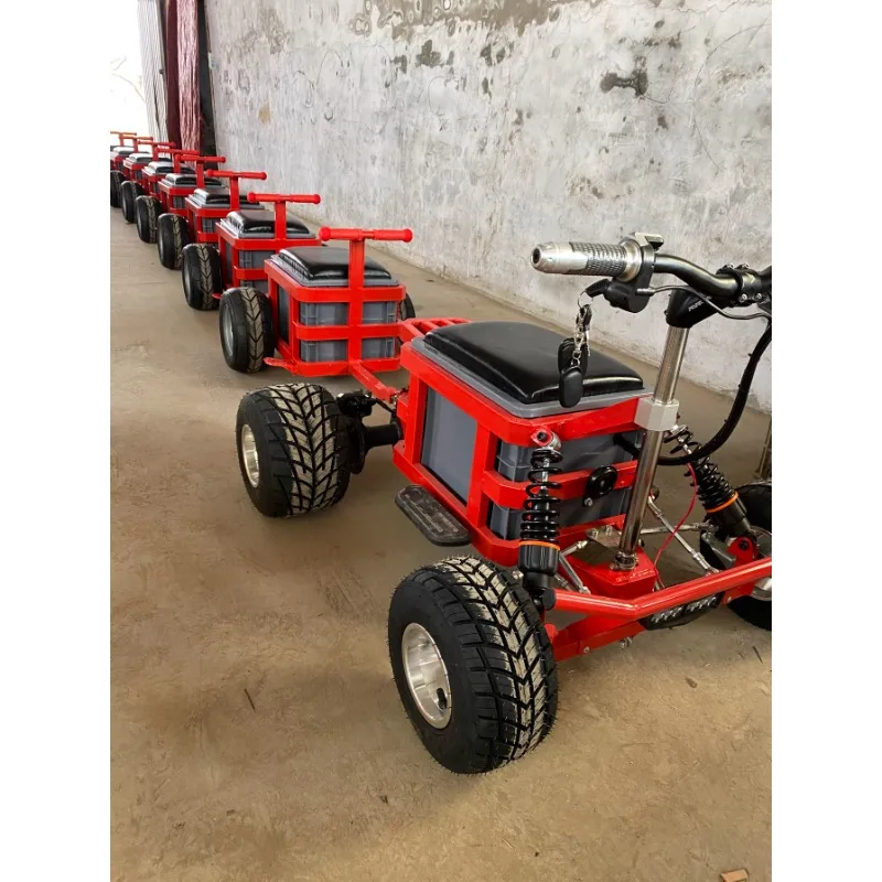 Electric box kart four-wheel amusement small train beach car square park scenic area rental recreational vehicle