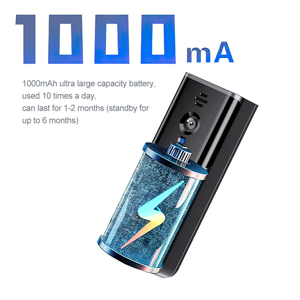 Home Video Intercom Doorbell 1080P Wireless Video Doorbell Support Tuya APP Remote Video Active Home Security Protection Camera