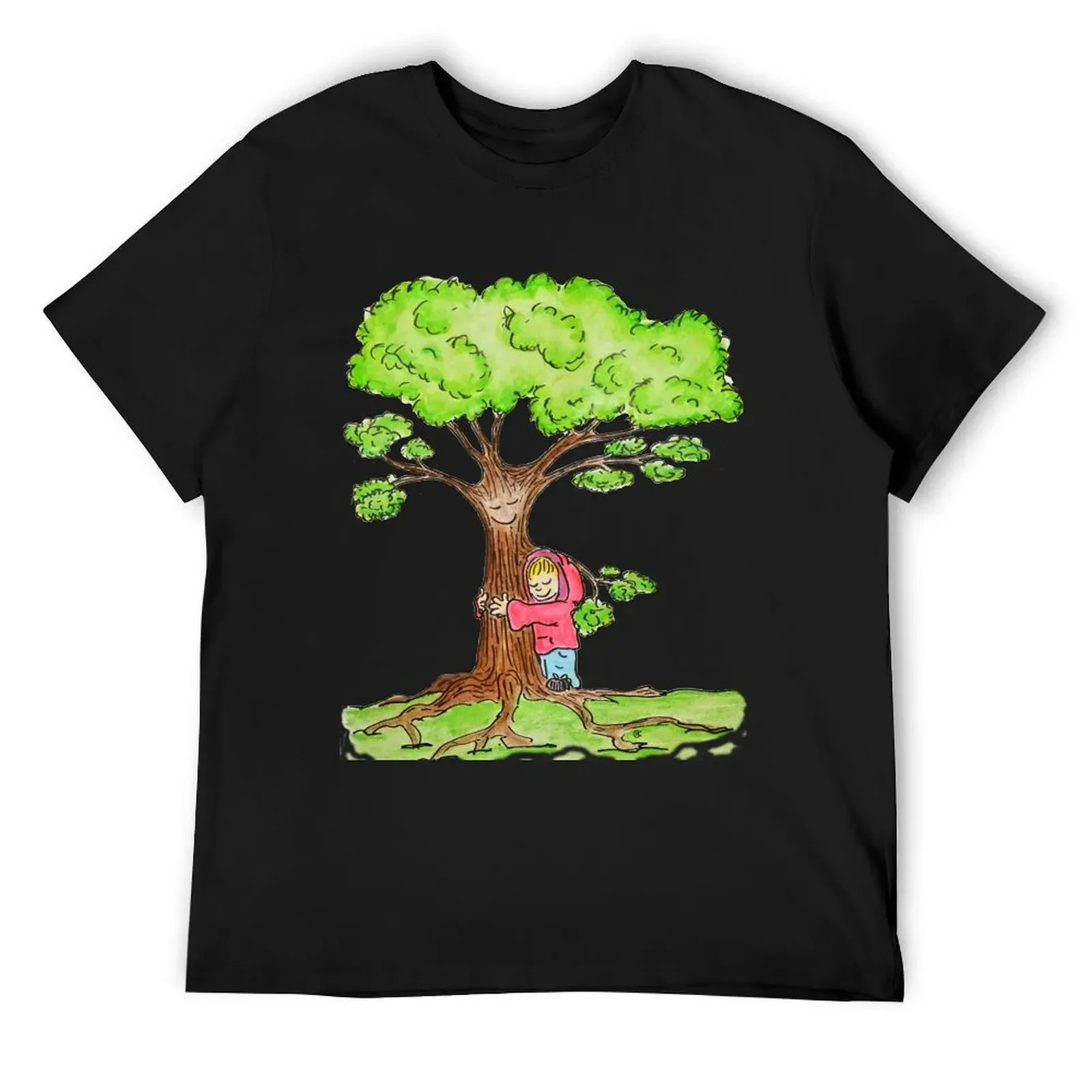 

Tree Hug T-Shirt anime t shirts plus size tops funny shirt cotton boys whites men t shirts high quality