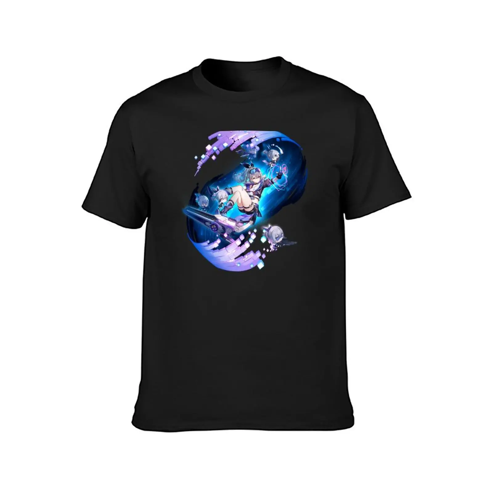 Honkai: Star Rail - Silver Wolf Official Character Wish - Gacha Splash Art T-Shirt Short sleeve tee clothes for men