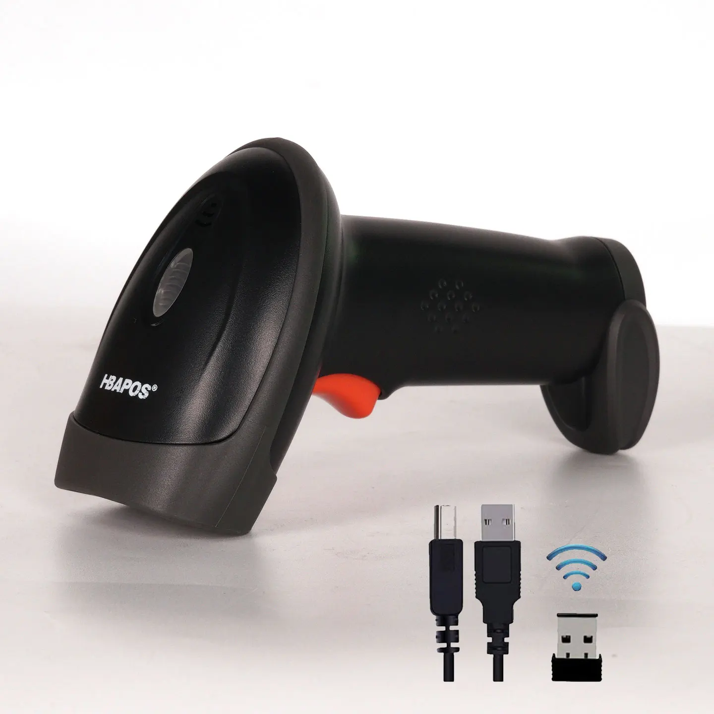 Wireless 1D 2D Barcode Scanner QR Code High-speed Global Exposure PDF417 Data Matrix UPC Reader For Store Payment