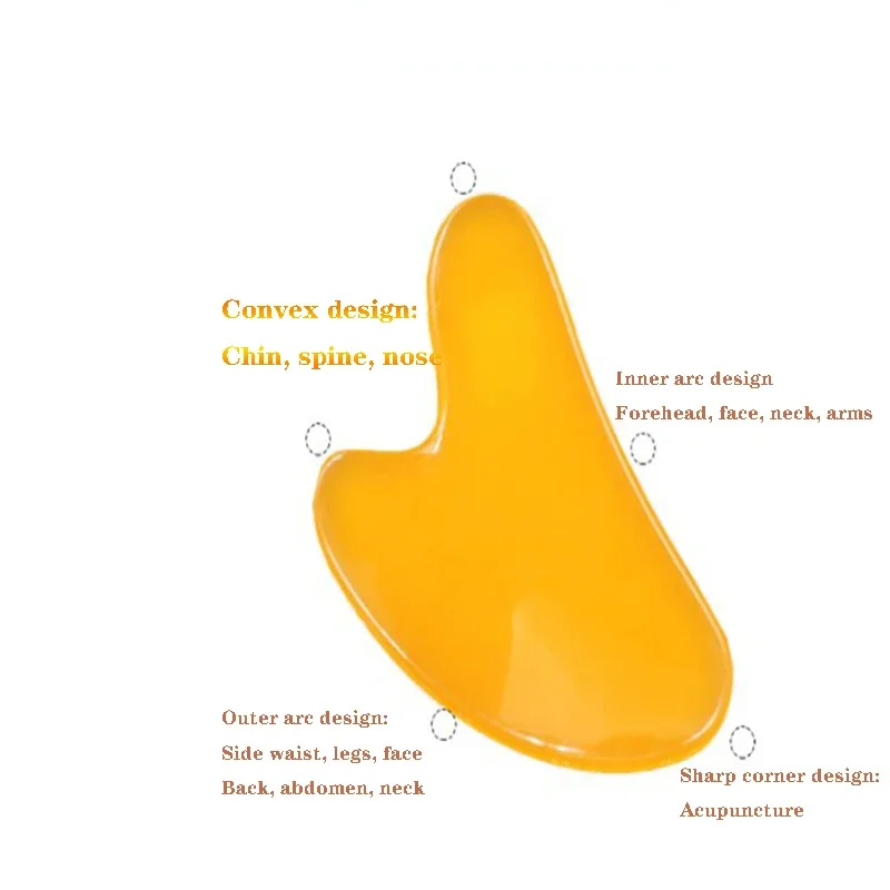 Guasha Massage Face Massag Natural Resin Beeswax Gua Sha скребок Board Acupoint Eye Care SPA Massager Tool massage visage