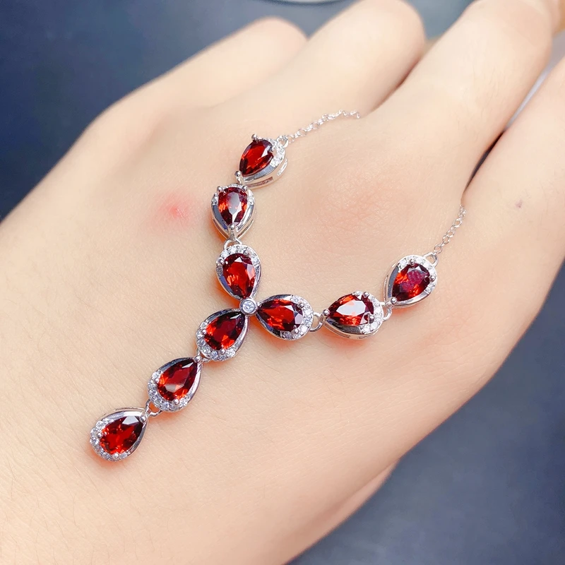 سعر خاص. قلادة من العقيق الطبيعي، فضة عيار 925، ياقوت أسترالي، أزرق فاتح، أوراق جميلة #2