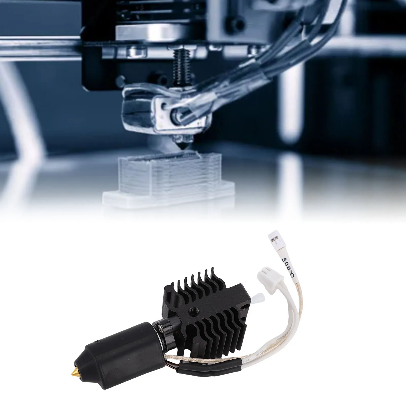 Ceramic Heating Block Kit Fit for CREALITY Ender-5 Max 3D Printer High Thermal Conductivity High Temperature Proof Hotend Kit