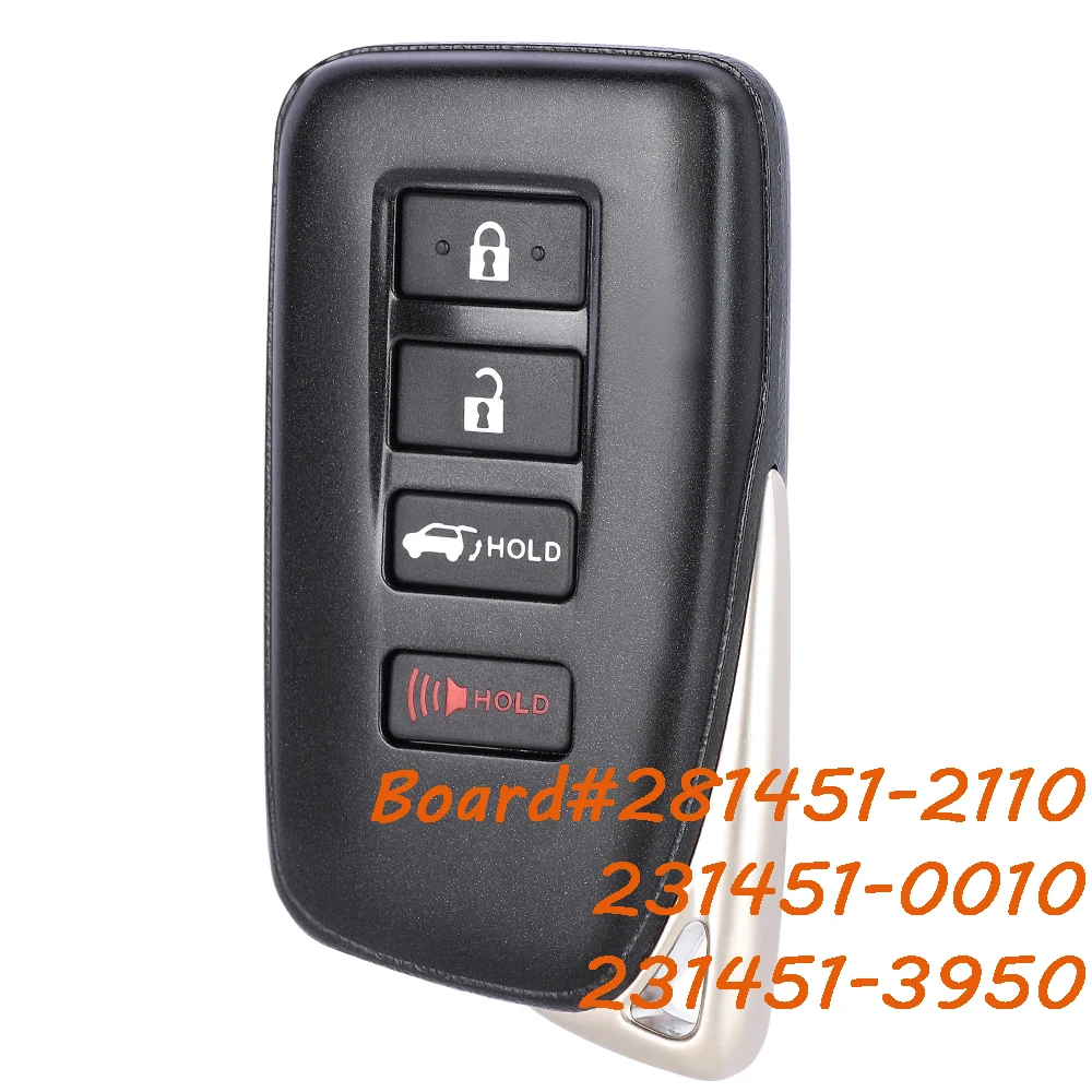 

281451-2110 231451-0010 231451-3950 Smart Keyless Remote Key Fob for Lexus RX350 RX350L RX450 LX570 NX200t NX300 NX300h 314.3MHz