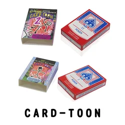 Magic Cartoon Cardtoon Deck Magic Tricks Funny Close-up Illusions Gimmicks Mentalism Props Find the Chosen Card Prediction Magia