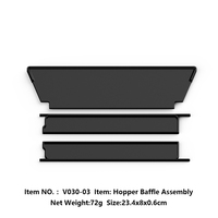 Flytec Official Original V030 Hopper Baffle Assembly V030-03 Silo Baffle Spare Parts