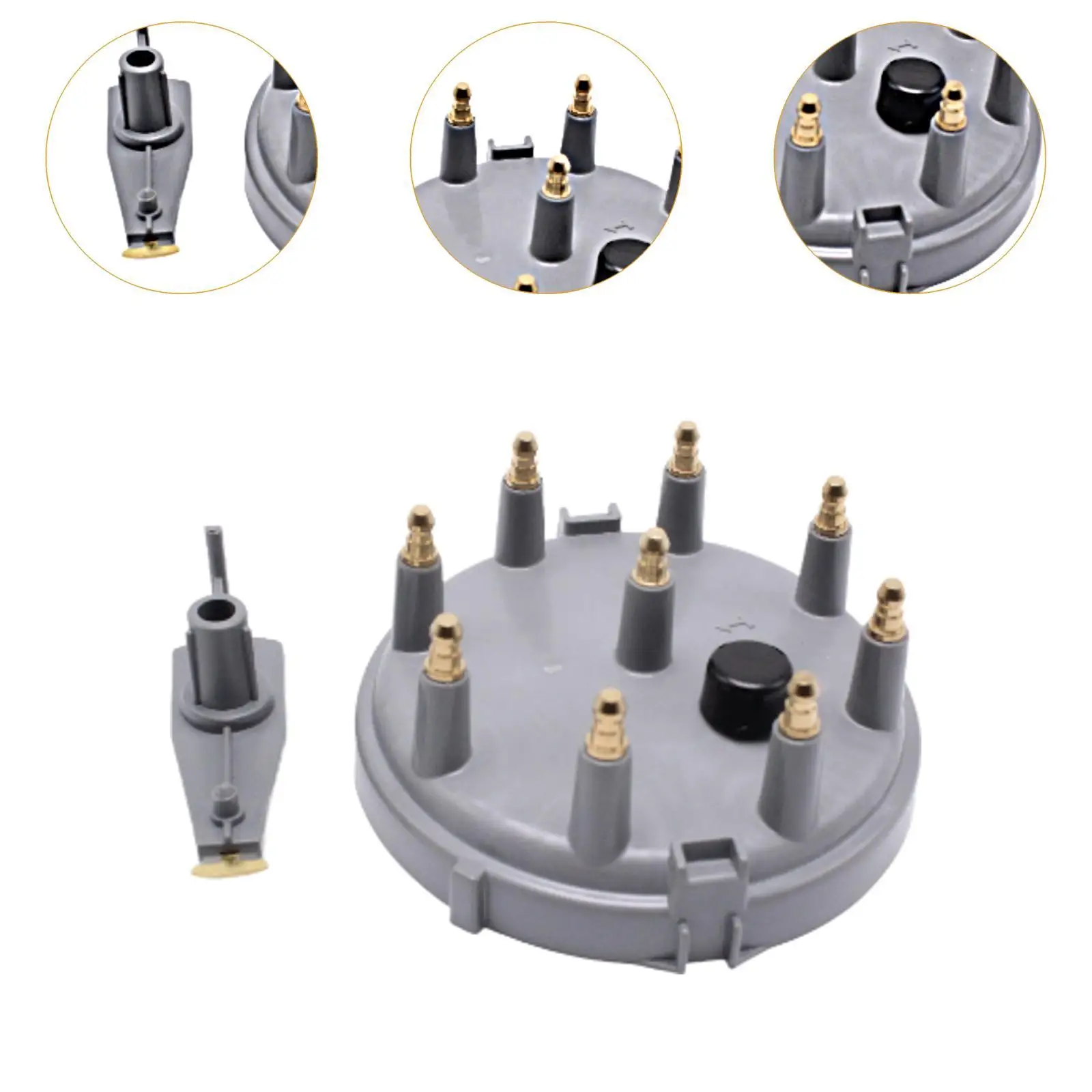 Tampa do distribuidor e kit rotor 8233 peças sobressalentes de alto desempenho profissional direto substitui acessório para Chevrolet C2500