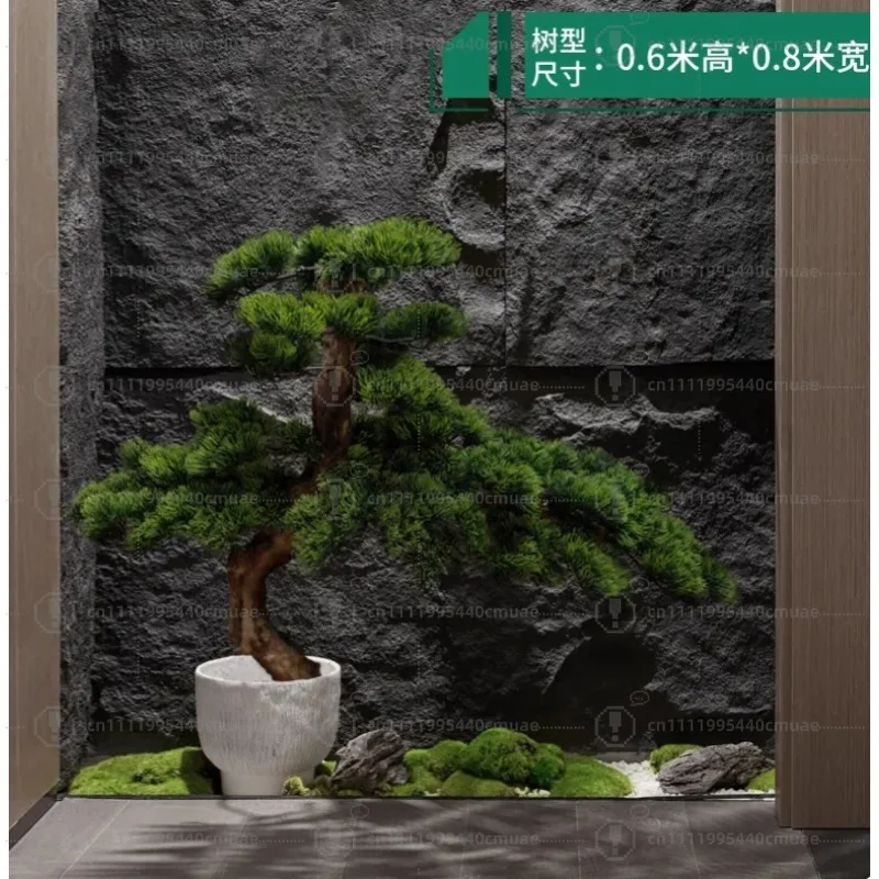 Artificial Pine Tree for Decor - Large Fake Bonsai Plant for Indoor & Outdoor Landscape, Luxury Home Decor Accent - view 5