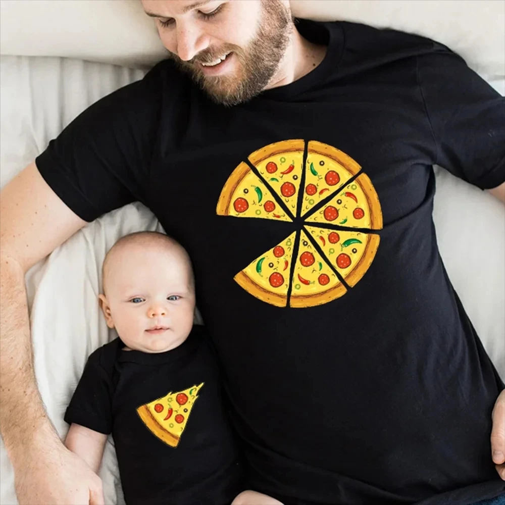 Pizza T Shirt Matching Family Shirts Pizza Family Matching Outfits Fathers Day Gift Father Son Clothes Gift for Dad