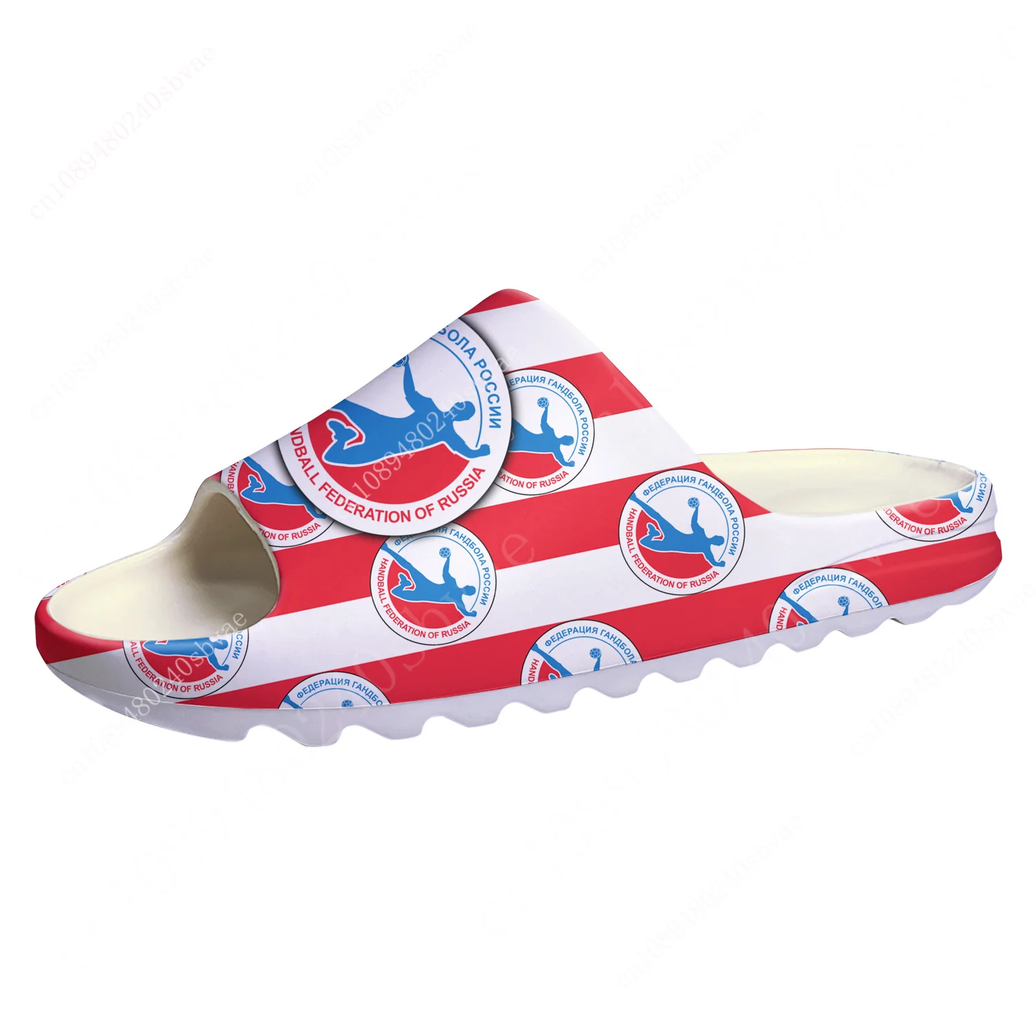 

Федерация гандбола России Handball Federation of Russia Custom Made Soft Sole Clogs Mens Womens Teenager Step On Water Shoes