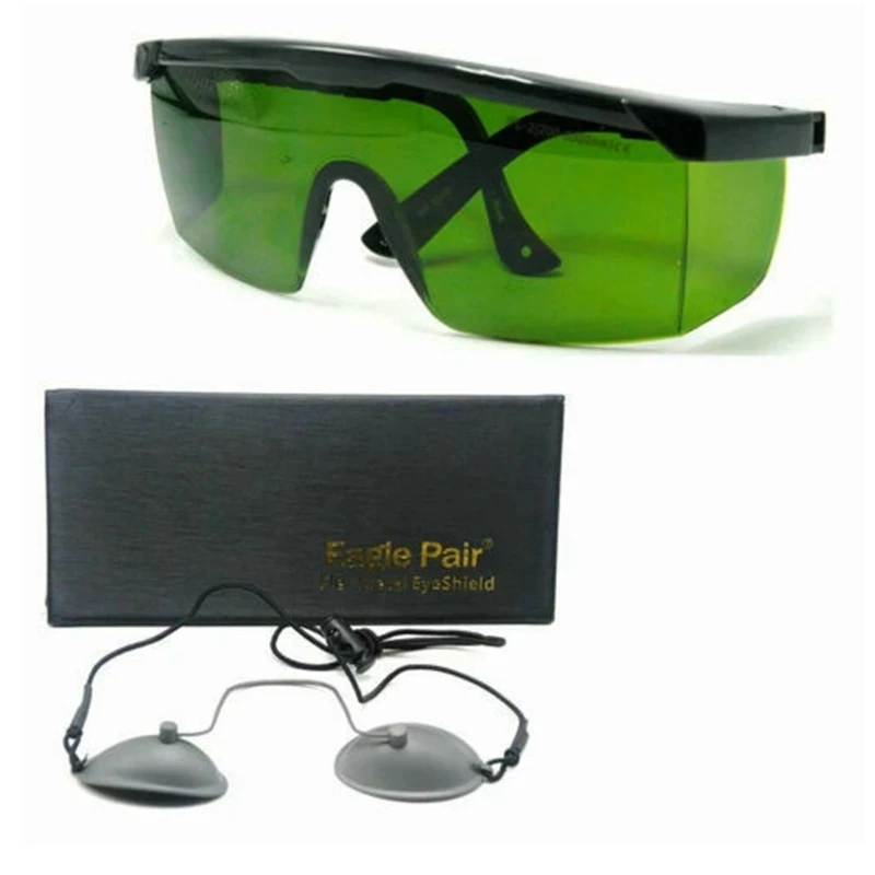200-2000nm IPL Laser Protection Goggles/Glasses For Operator With OD7+ Stainless Streel Eeypatch For Clients