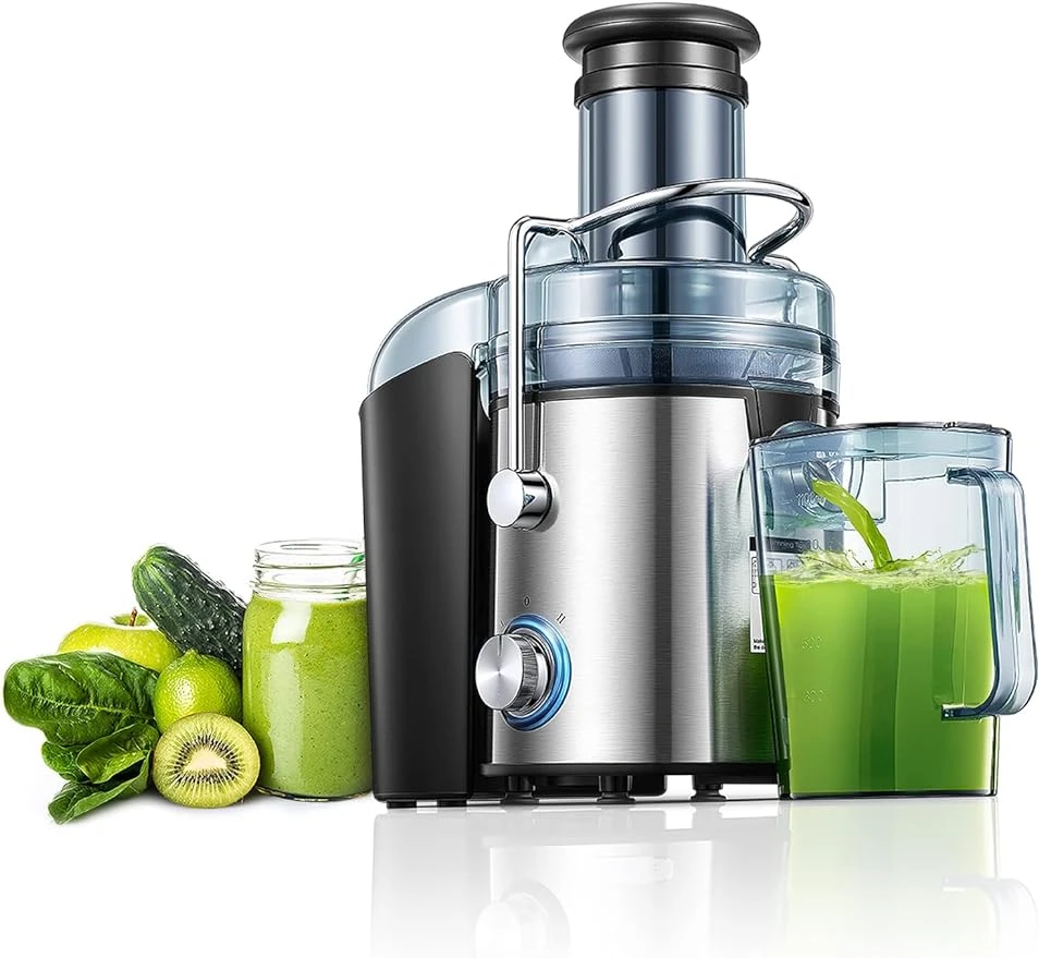 HAOYUNMA Juicer Machines,1000W Juicer Whole Fruit and Vegetables, Quick Juicing Easy to Clean, 75MM Large Feed Chute