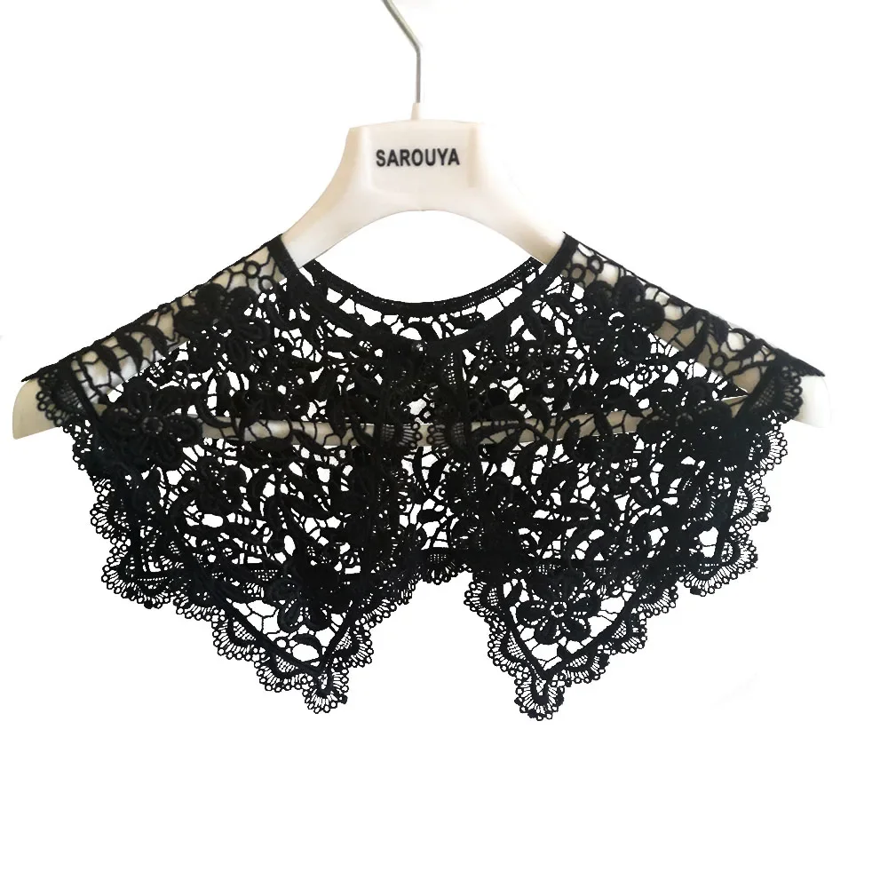 New Hollow Fashion Match Anything Lace False Collar Detachable Blouse Costume Neckline Collar Decor Accessories 1 Piece For Sale