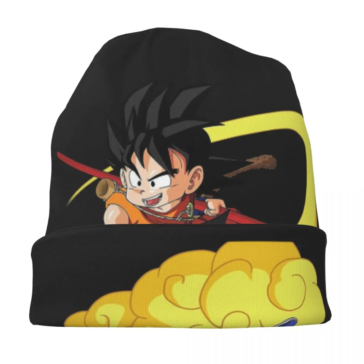 Goku With Flying Nimbus Dragon Ball Bonnet Hats Autumn Winter Street Skullies Beanies Hat DBZ for Men Women Spring Dual-use Cap