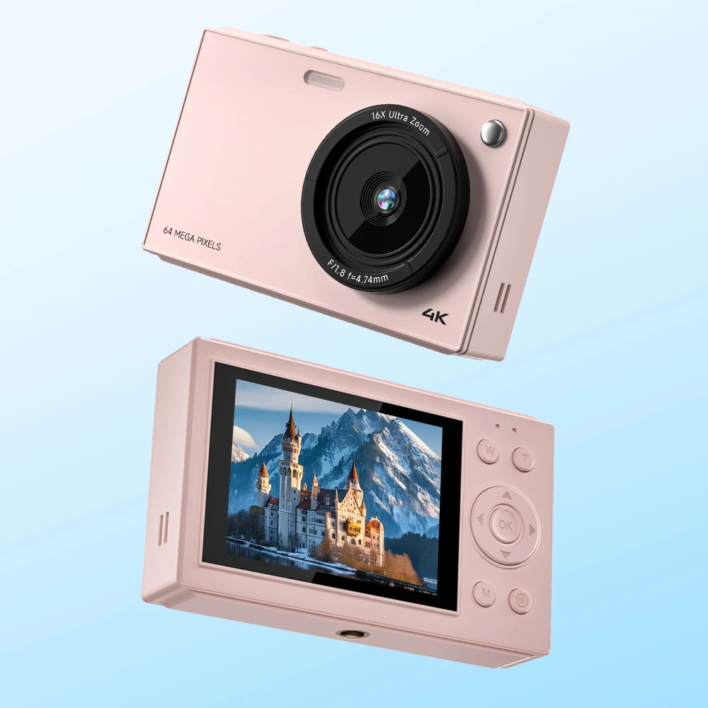 

STLF Shenzhen 1500mAh Long Battery Life 64M Vintage Vloging Video Recorder 16X Zoom 4k Compact Digital for Kids Video