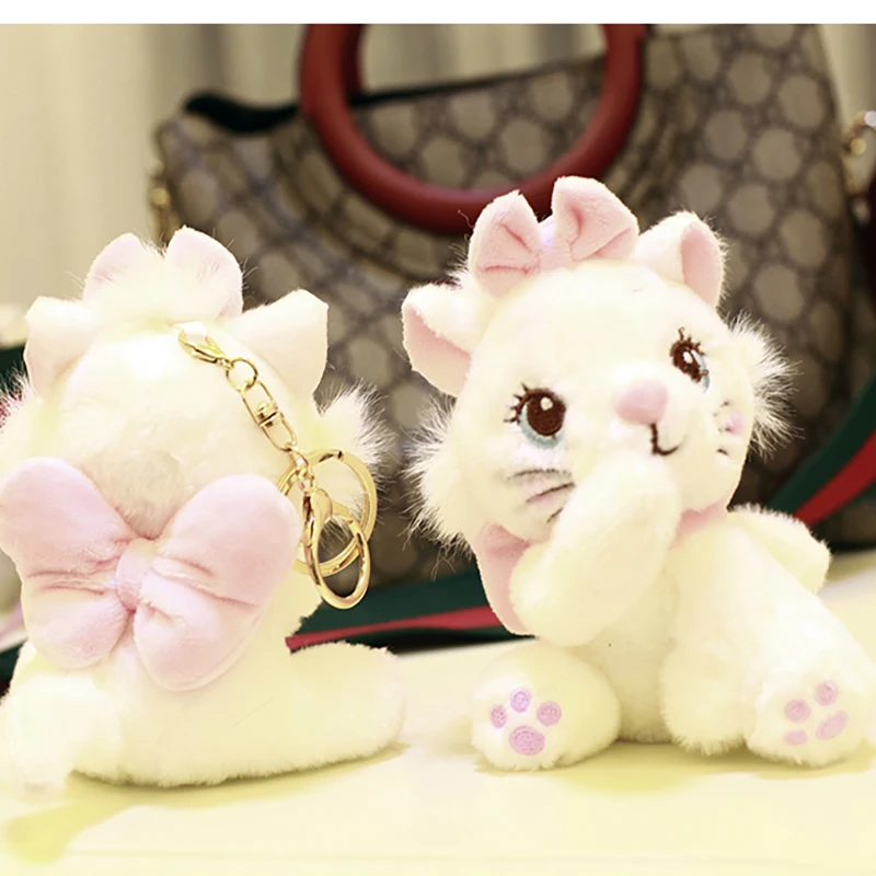 Mary Kot Pluszowa Zabawka Brelok Zawieszka do Plecaka dla Dzieci Małe Mini Pluszaki Prezent dla Niemowląt i Dzieci 12cm