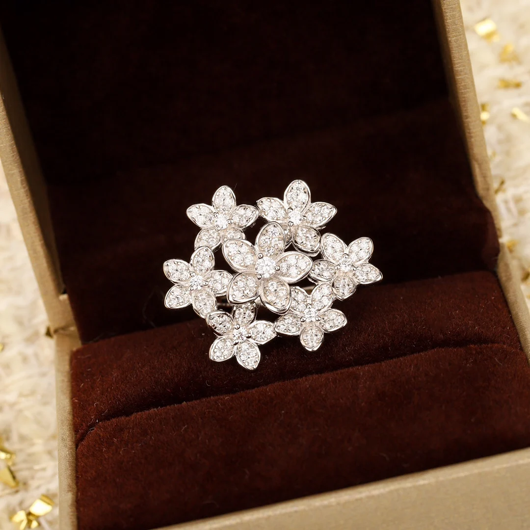 

Высочайшее качество, серебро 925, платиновое покрытие, полный бриллиант, цветок, кольцо, женское, Европа, Америка, изысканные роскошные ювелирные изделия