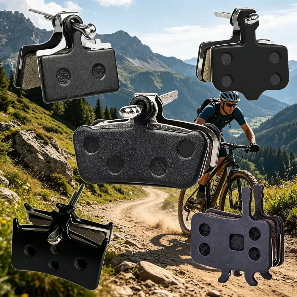 4 pares de pastillas de freno de disco semimetálicas para bicicleta de montaña, para Shimano B01S Deore XT Auriga Comp Drako Hylex Sram Avid, freno de disco hidráulico