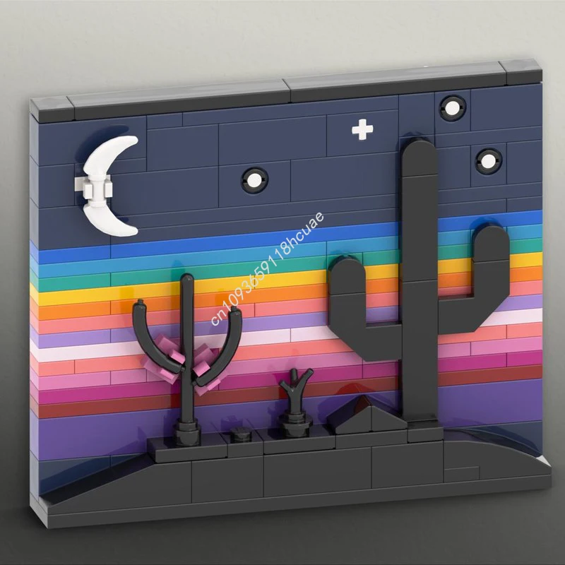 

136 шт. MOC AZ силуэт дисплей строительные блоки рождественские игрушки образовательный проект идеально подходит для занятий в классе STEM подарок