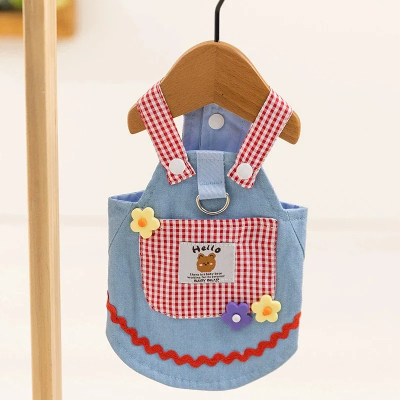 

Dog Denim Dress Summer Jeans Dog Clothes Pet Suspenders Fashion Dog Costume for Small Dogs Girls Cat Dog Skirt 2025 New Style