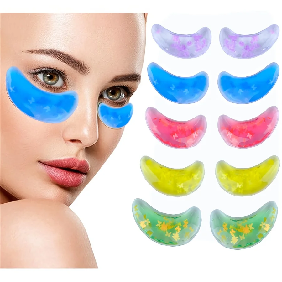 6pcs(3 Pairs) Gel Eye Masks - Reusable Dual-Temperature Eye Masks That Eye Fatigue And Provide Relaxation
