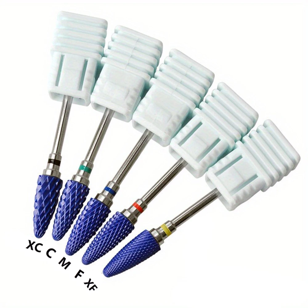 1 قطعة أو 5 قطع لقم مثقاب أظافر سيراميك، مناسبة لتلميع الأظافر وإزالة البشرة وتلميع الأظافر وأدوات الأظافر #5