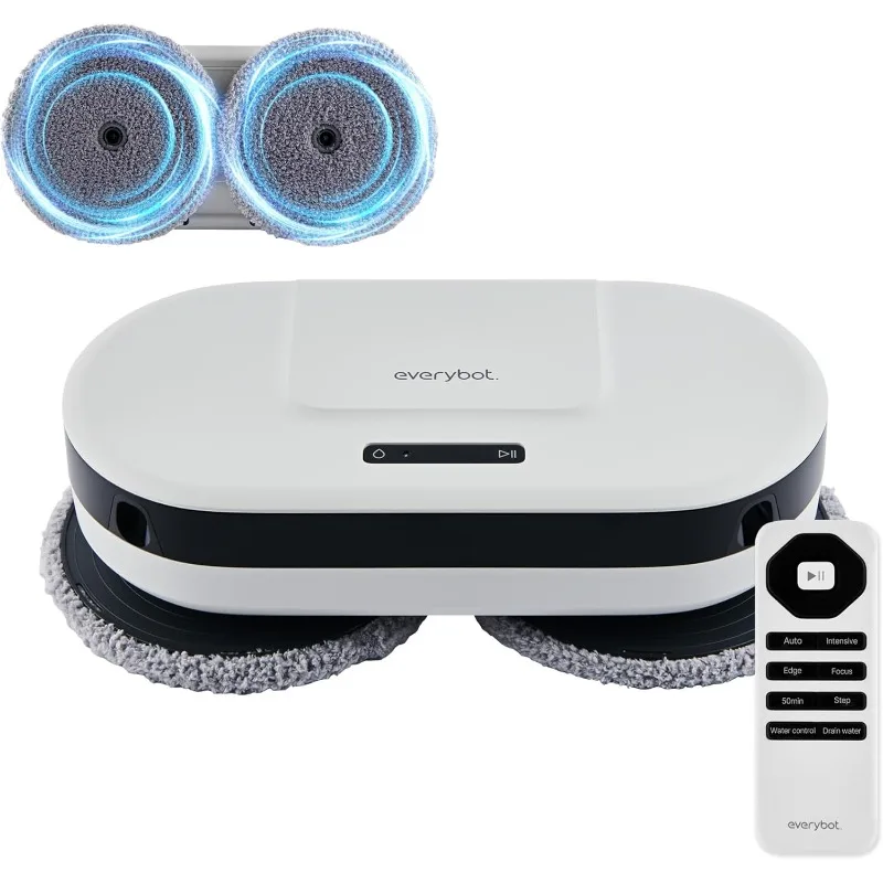 หุ่นยนต์ถูพื้น Edge2 ใหม่ EVERYBOT - อัปเกรดในปี 2024 |   การทําความสะอาด MOP แบบหมุนครั้งแรกของโลก |   โซลูชันที่ไม่มีล้อ