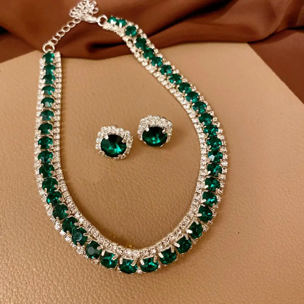 مجموعات مجوهرات النساء الزفاف زي الزفاف مجوهرات أقراط خواتم أساور قلادة قلادة