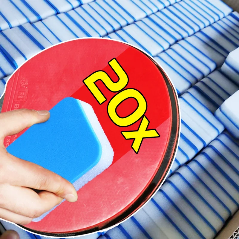 

Sponge Eraser Table Tennis Cleaning Latex Wipe Brush Pong Racket Professional Cleaner Use To Brush Care Tool Accessories 20/1pcs