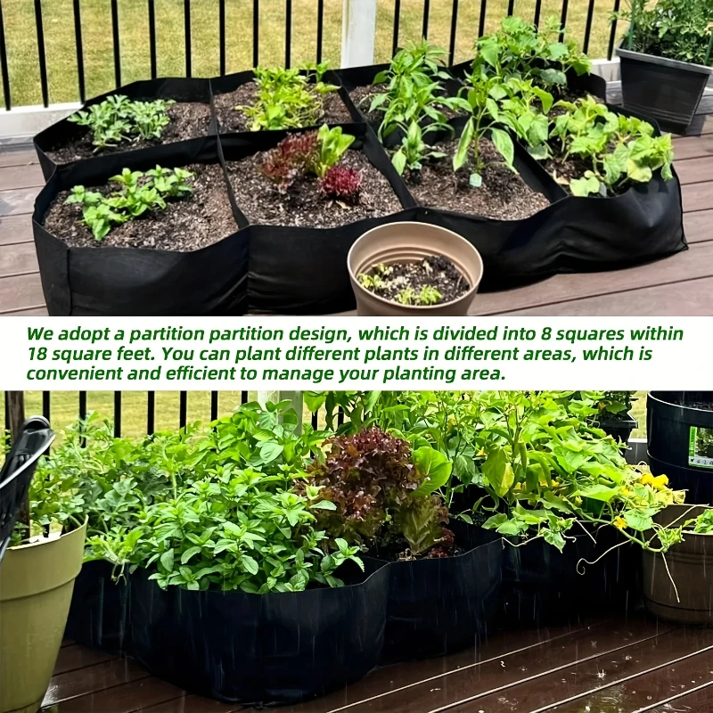 

8 сеток Macetas Para Plantas, сумка для картофеля, сада, фетровая сумка для выращивания, прямоугольная посадка, детский горшок, посадка овощей и помидоров