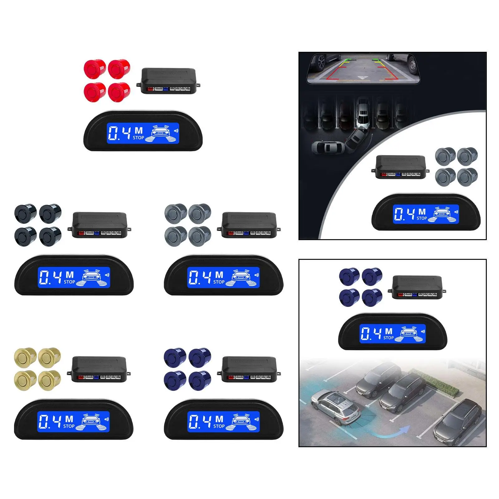 Deteksi jarak bel mobil, sistem cadangan terbalik, suara Universal, deteksi jarak bel peringatan