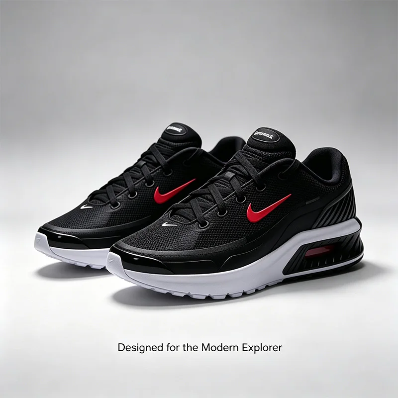 NIKE Men Air Cushion Running Shoes Breathable Mesh Sneakers Shock Absorb Non Slip Athletic Trainers IO9416-001