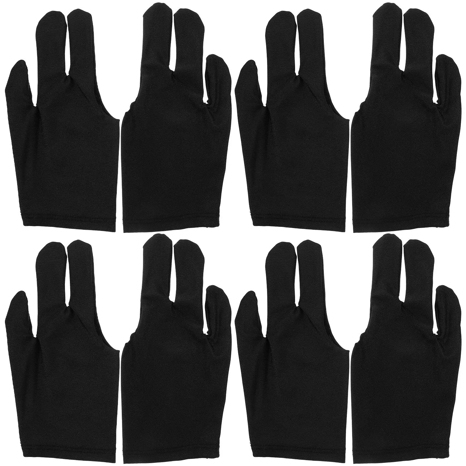 

4 пары бильярдных перчаток, эластичные, дышащие, удобные, для снукера, для игры в бильярд, спортивные аксессуары, износостойкие, принадлежности для настольных игр