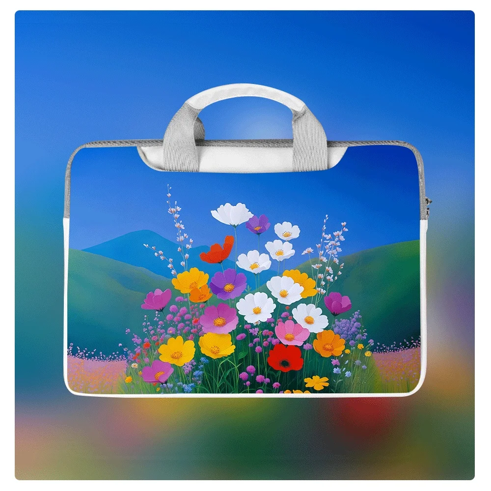 

Cute Fashion Laptop Bag 13 14 15 16 Inch Storage Bag Waterproof Leather Laptop Bag with Handle for Macbook Air Pro Dell HP Gift